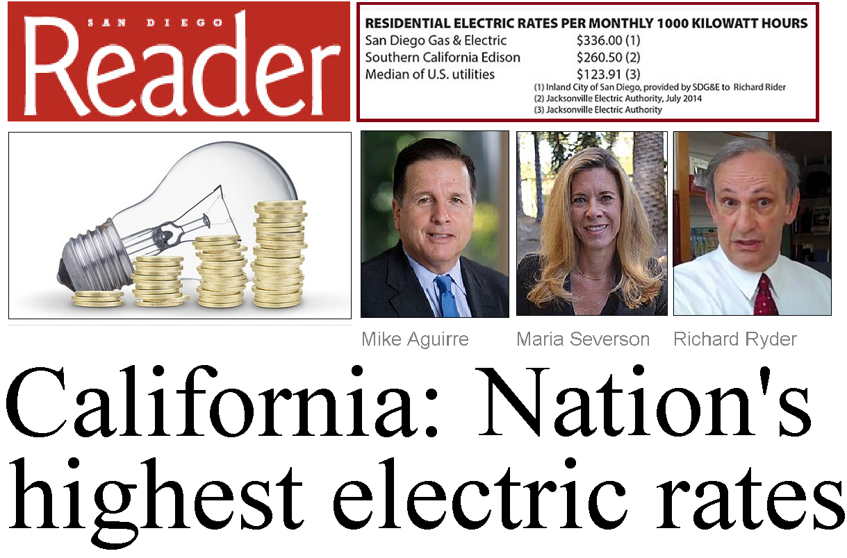 California has the highest electric rates in the USA